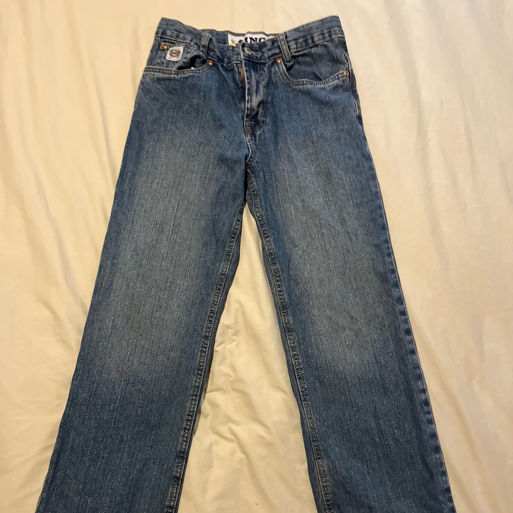 Cinch light wash boys white label 14 regular